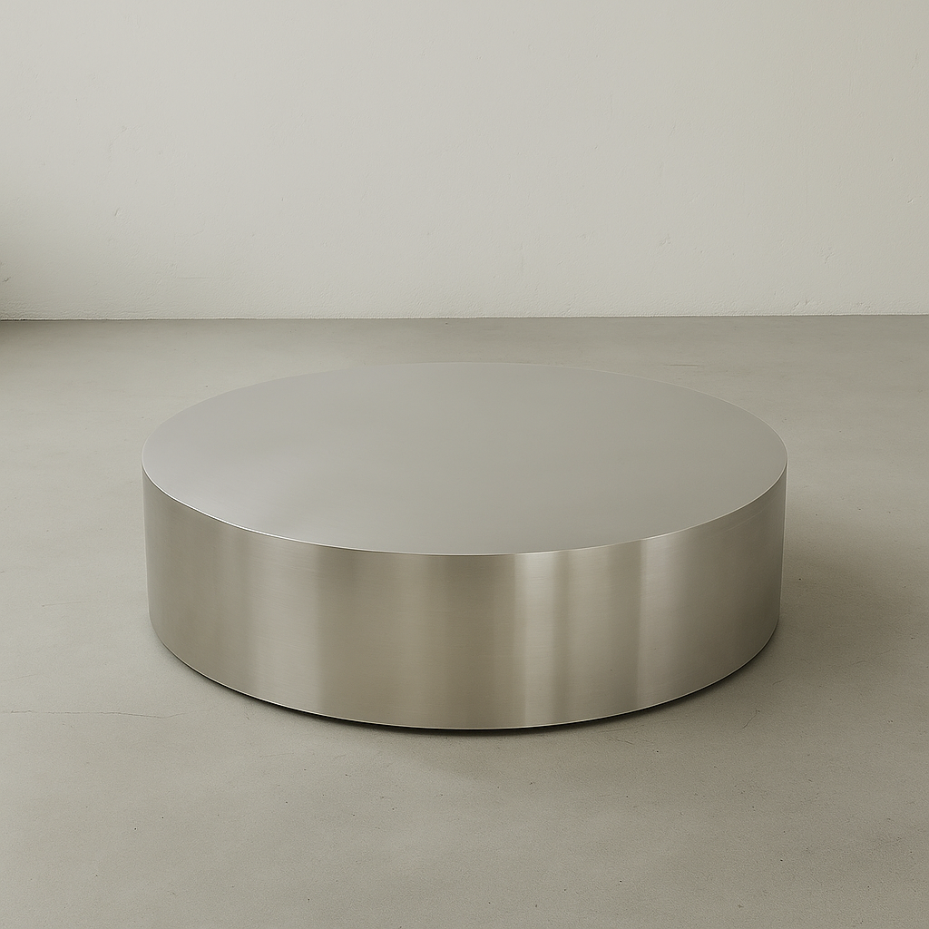 #023 - Stainless Steel Circular Platform Table for wholesale on Faire0