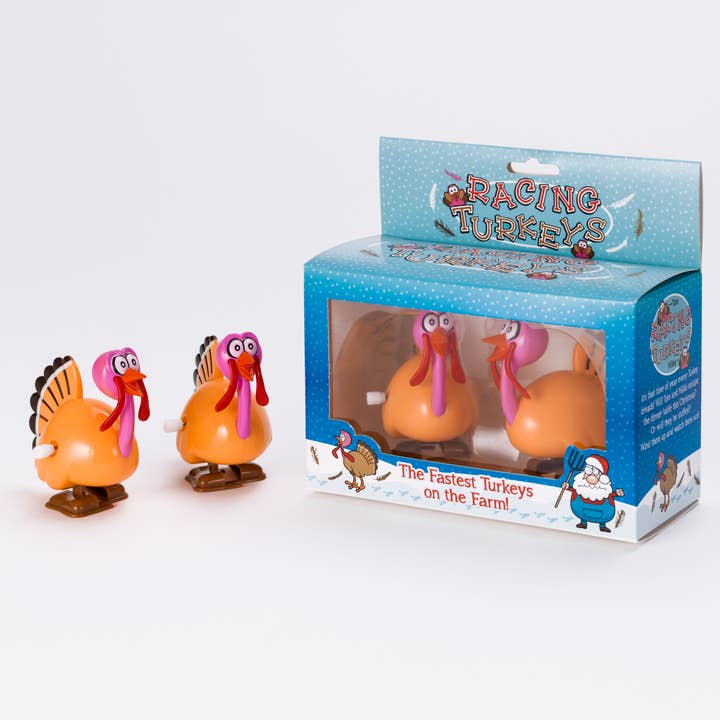 Racing Turkeys - Christmas, Secret Santa, White Elephant for wholesale by The Diabolical Gift People - Novelty Gifts, Christmas Gifts