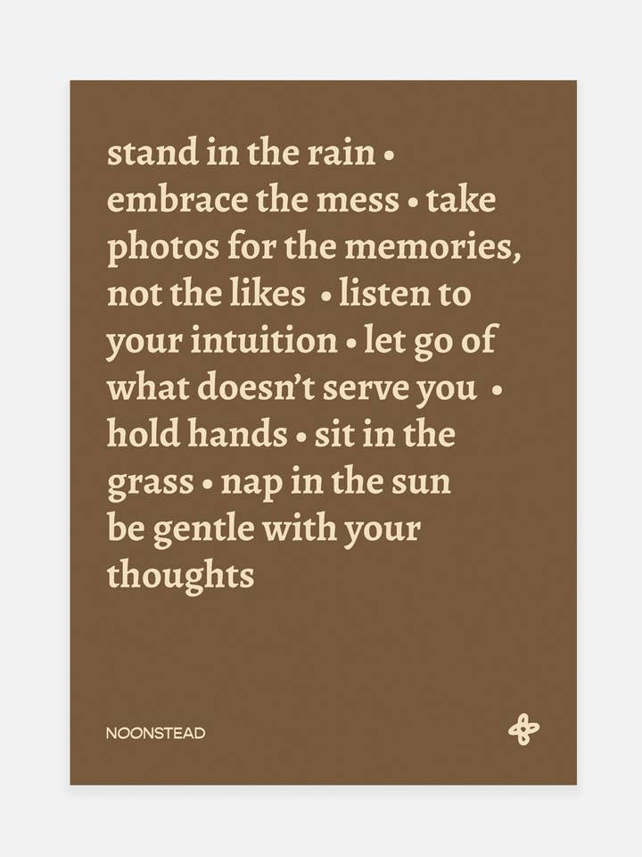 Stand in the Rain Print for wholesale by Noonstead