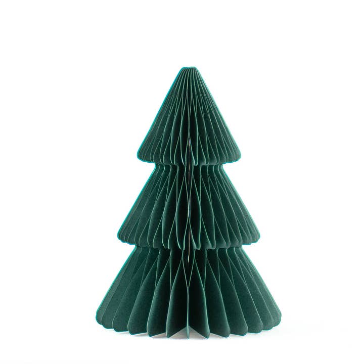 Accordion Paper Tree Dark Green 10" for wholesale by The Royal Standard