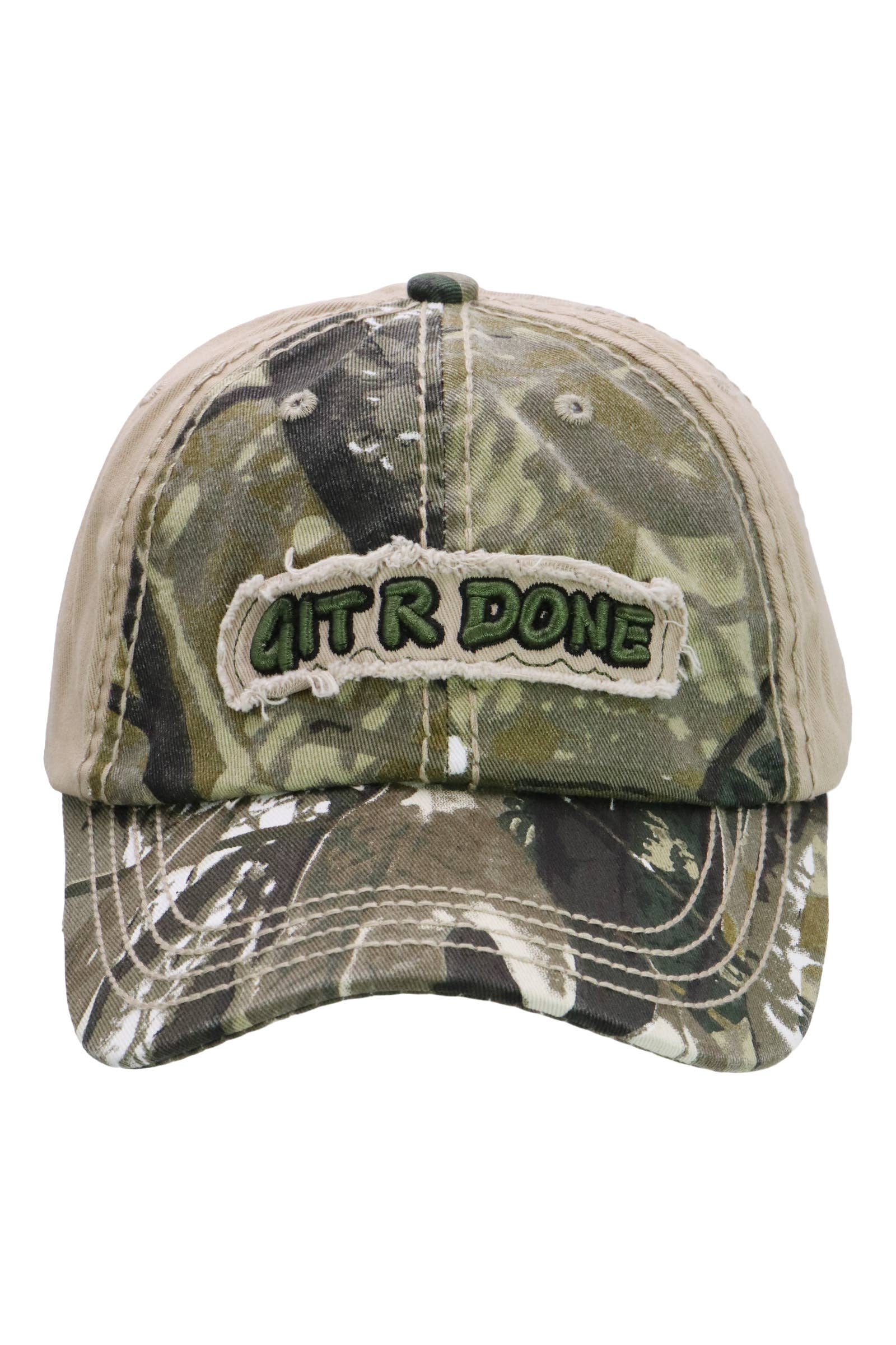 Cap Zone - Wholesale Baseball Cap - Unisex - Git R Done Distressed Cotton Baseball Cap3