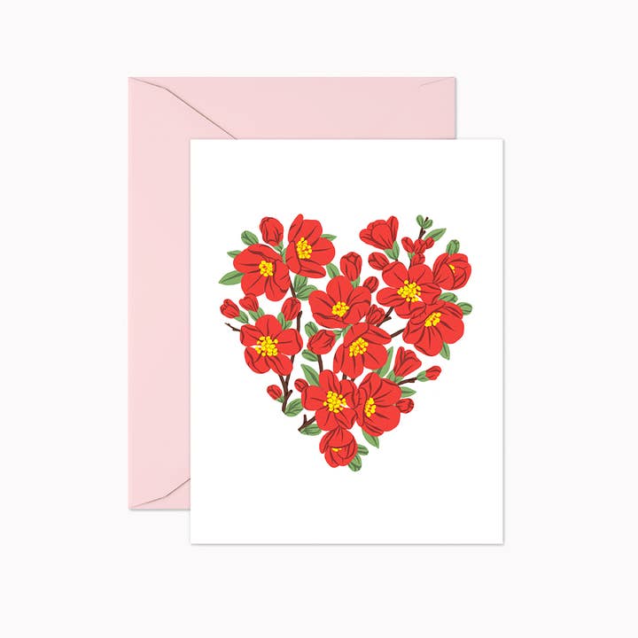 Blossom Heart | Greeting Card for wholesale by Linden Paper Co.