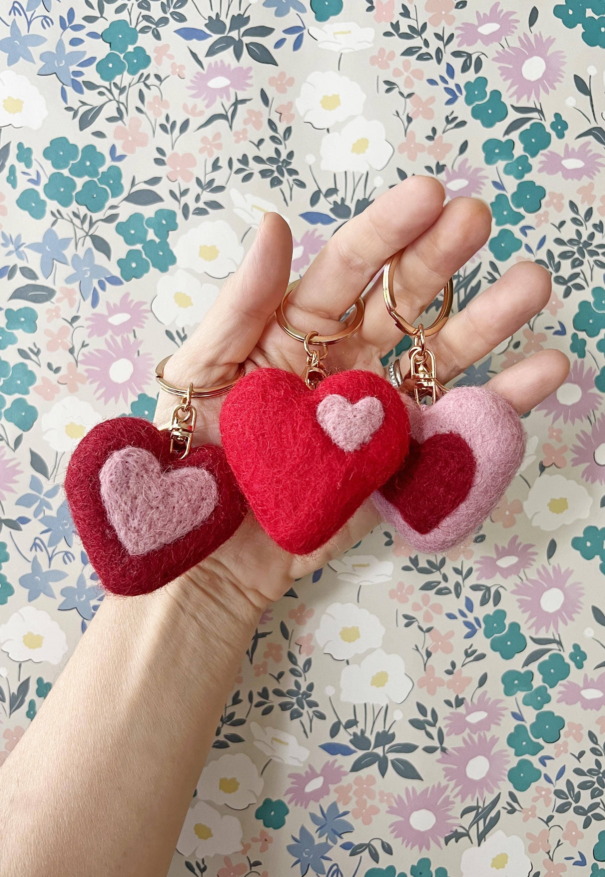 Home Dweller - Wholesale Keychain – Unisex - Felt Heart Keychain | Bag Charm6
