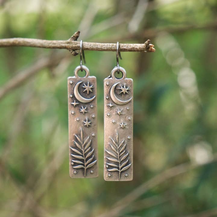 Muna Moth – wholesale Dangle earrings – Celestial Plant Earrings