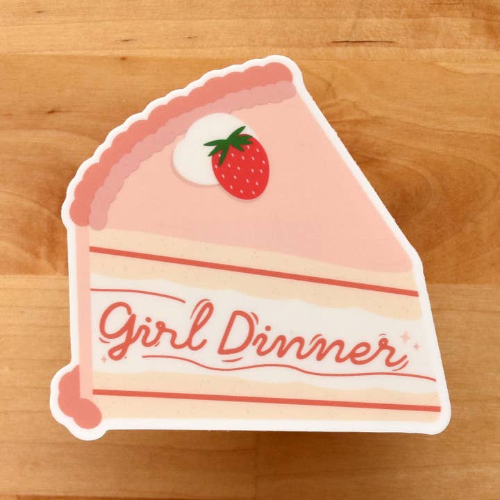 The Franki Hanke - Wholesale Sticker - Girl Dinner Cake Slice Sticker1