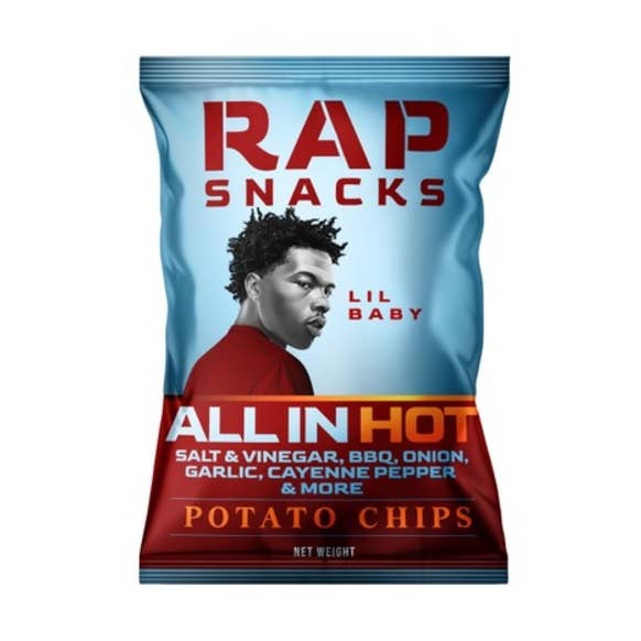 Rap Snacks Lil Baby Chips Chauds Tout en Un (70g) pour la vente par Rap Snacks