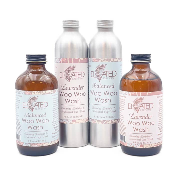 ELEVATED - Woo Woo Feminine Wash (verre, aluminium ou en vrac) pour la vente par Taylor's Naturals