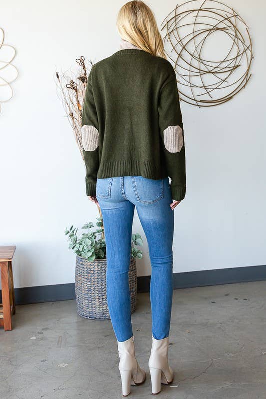 HEIMISH - Wholesale Cardigan - Women's - LVY326 LONG SLEEVE V NECK BUTTON DOWN CARDIGAN2