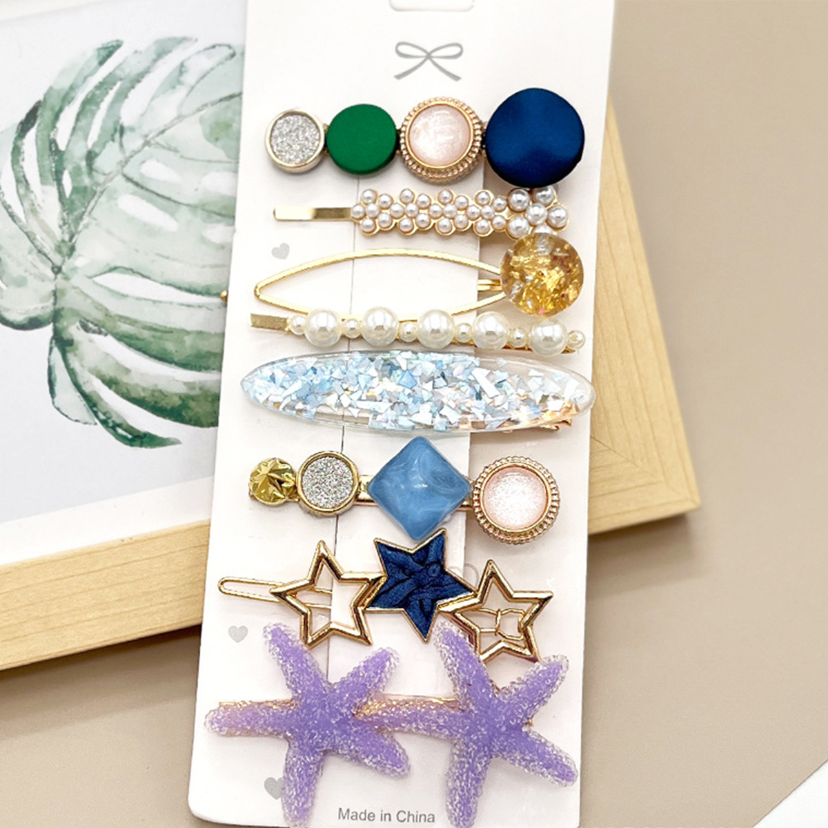 ACCITY - Wholesale Hair Clip - Women's - Rhinestone Pearl Hair Clip Set-Elegant Side Pin _CWASC0349632