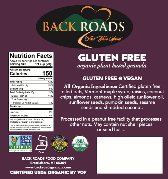 Back Roads Granola - Wholesale Granola - Gluten Free Granola1
