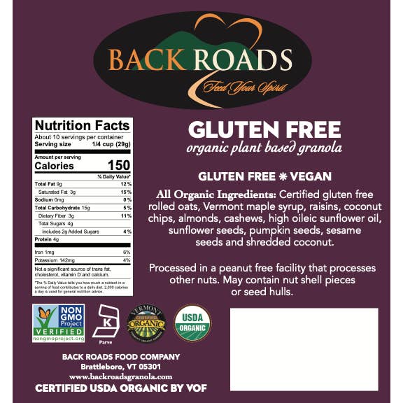 Back Roads Granola - Wholesale Granola - Gluten Free Granola1