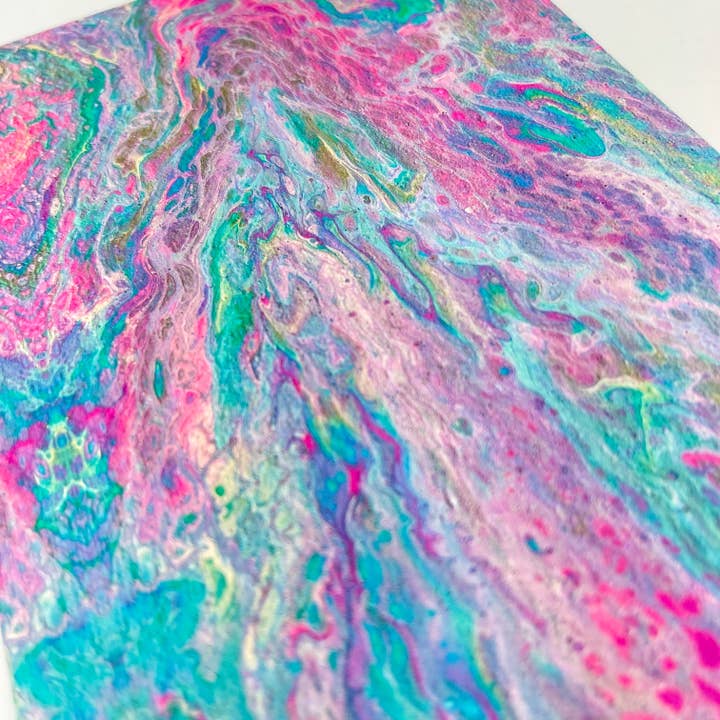 Art by Erica H & Rebel Stitchers - Wholesale Notebook - Liquid Art - Style 6 - Handmade Saddle Bound Notebook5