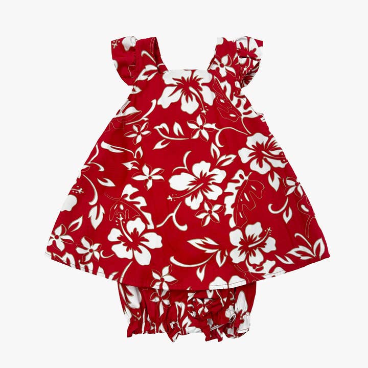 Hilo Hattie - Wholesale Dress Set - Baby - Classic Hibiscus Girls Bloomer Set5
