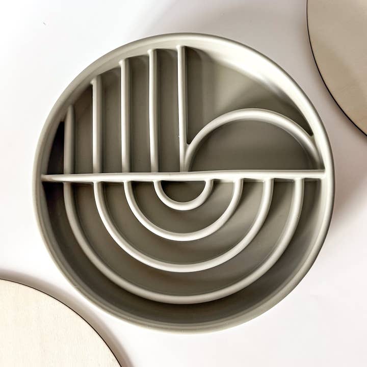 Bop Pop Pets - Wholesale Pet Bowl - Cat/Dog - Slow Feeder + Activity Bowl  | Sunny Day Sage0