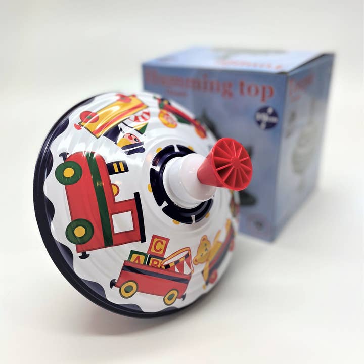 Classic Paybox Music Spinning Tin Top Toy from KsmToys by Bo for wholesale by KsmToys