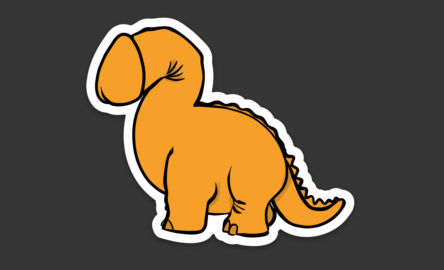 Creativity Erupts – Engroshandel Klistermærke – Cockosaurus Sticker0