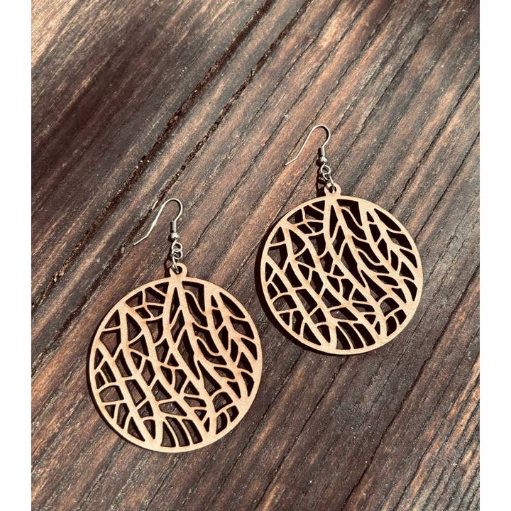 Pendientes circulos abstractos para venta al por mayor de Better Wheel Workshop