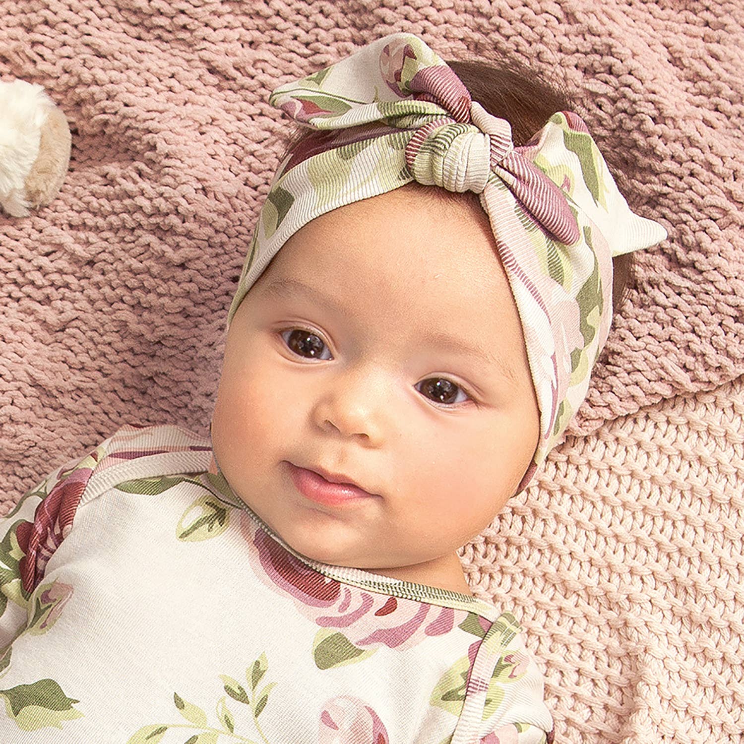 Tesa Babe - Wholesale Fashion Headband - Baby - Baby Girl's Cabbage Rose Cotton Headband1