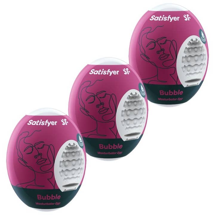 LOVERS - SHOP - Wholesale Sex Toy - SATISFYER 3 MASTURBATOR EGGS - BUBBLE
