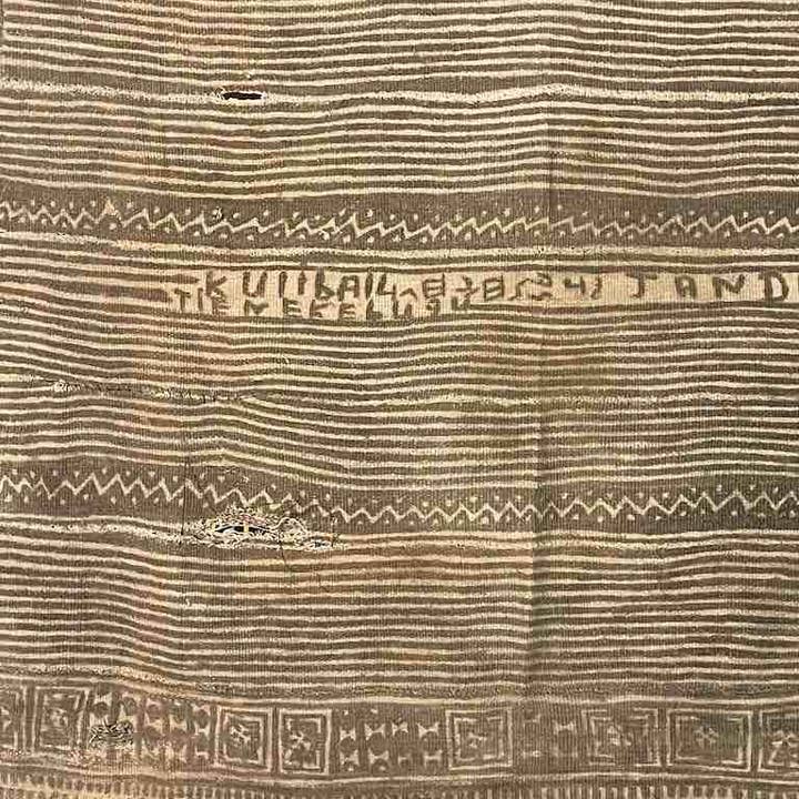 The Niger Bend - Wholesale Tapestry/Textile - Vintage Traditional Bogolan Mudcloth Mali African Textile | 51 x 37"6