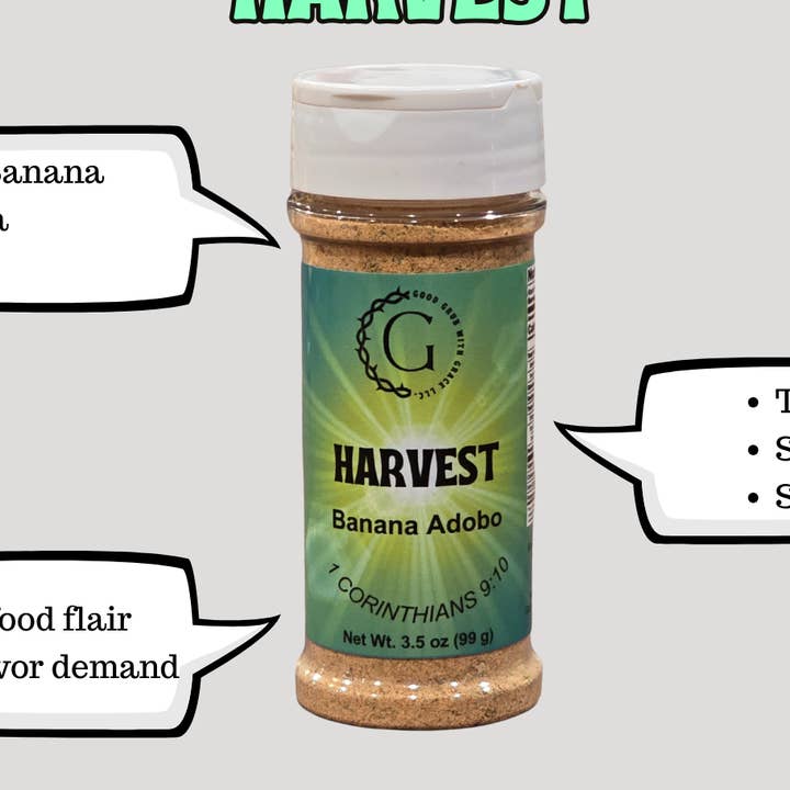 Harvest for wholesale by Good Grub with Grace LLC.