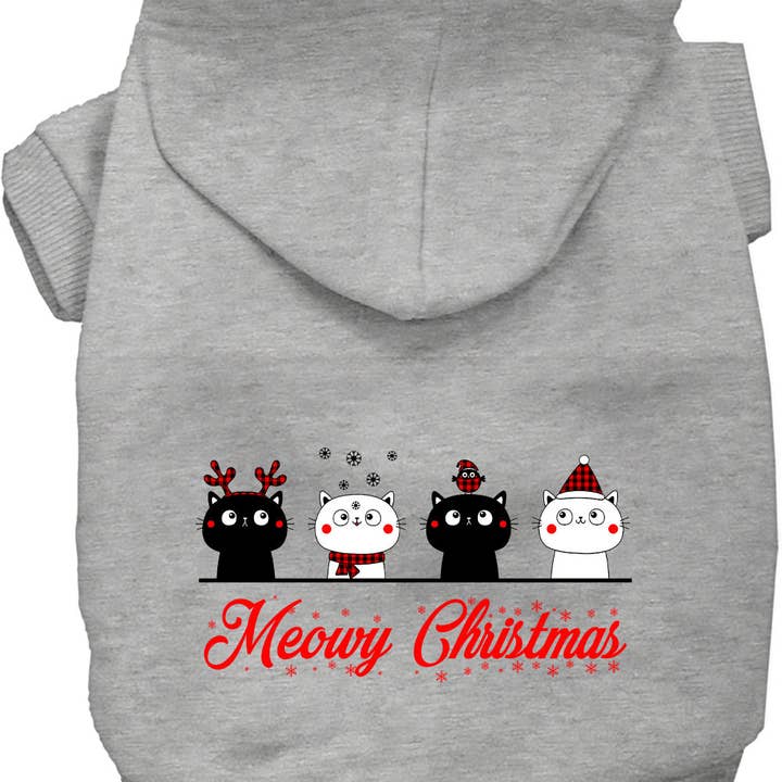 Meowy Christmas Pet Hoodie for wholesale by As You Wish Apparel