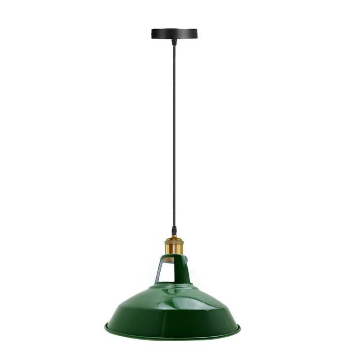 Modern Green Colour Lampshade Industrial Retro Style Metal C for wholesale by Ledsone