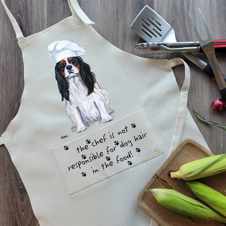 Cavalier King Charles Spaniel Tri Tablier pour la vente par Zeppa Studios