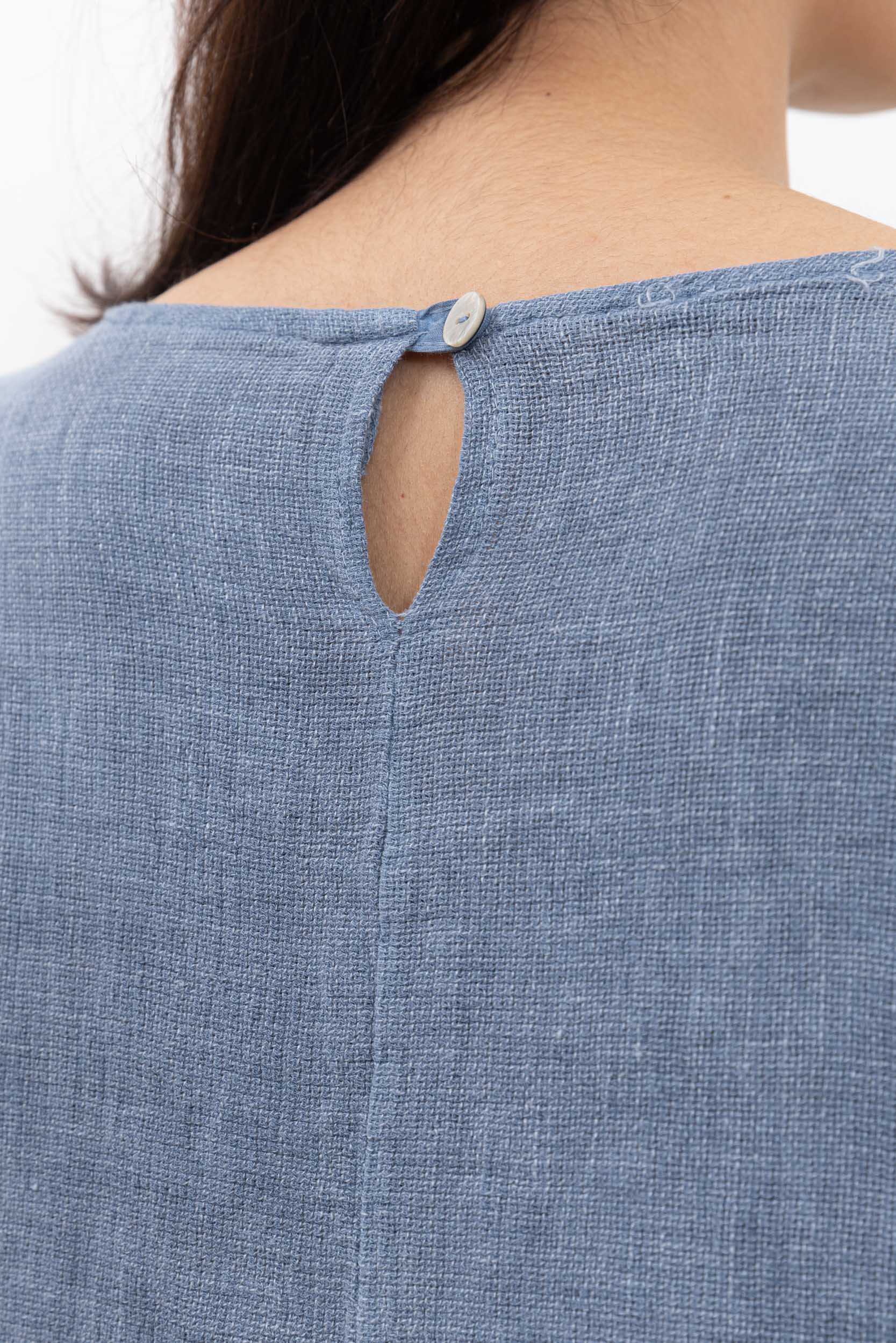 Happy look - Wholesale Blouse - Women's - Washed cotton top with ruffle detail12