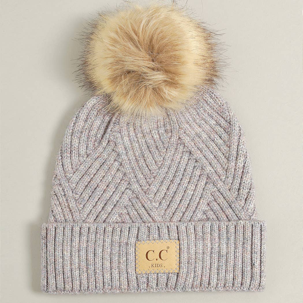 Fashion City - Vendita all'ingrosso Berretto - Bambini - Cappello Beanie per bambini con motivo a croce9