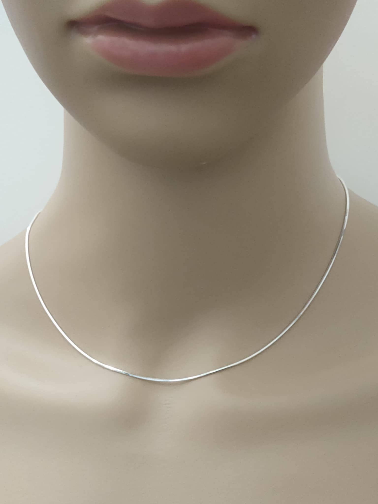 Thanina bijoux - Wholesale Link & Chain Necklace - Square link chain necklace in 925 silver5