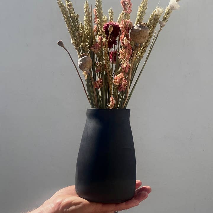 Matte Black Vase for wholesale by Paper + Cloud