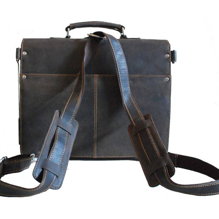 Greenwood - Venta al por mayor Maletín - Unisex - Bolso maletín y mochila combinado de cuero Eric11