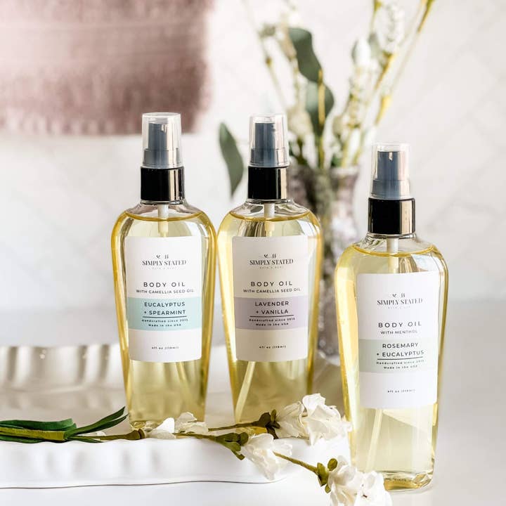 Simply Stated Bath & Body - Wholesale Bath/Body Oil - Aromatherapy Body Oil-Lightweight & Hydrating3