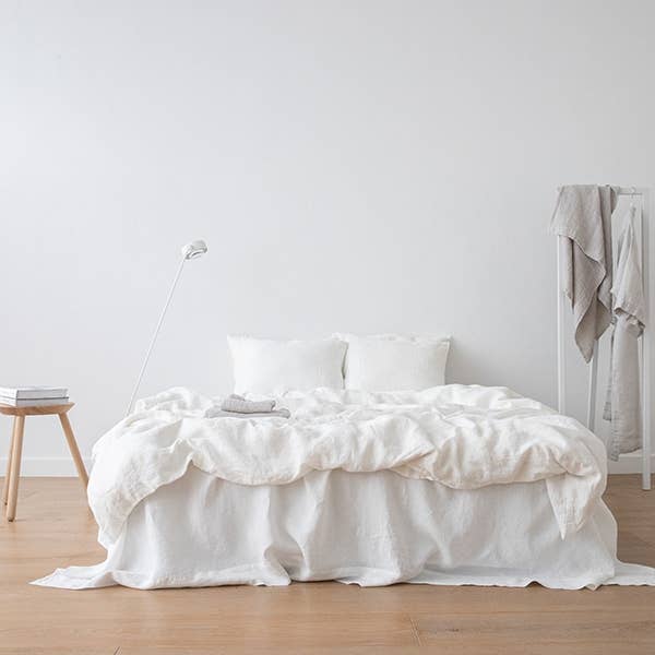 Linen Duvet Off White Stone Washed for wholesale on Faire3