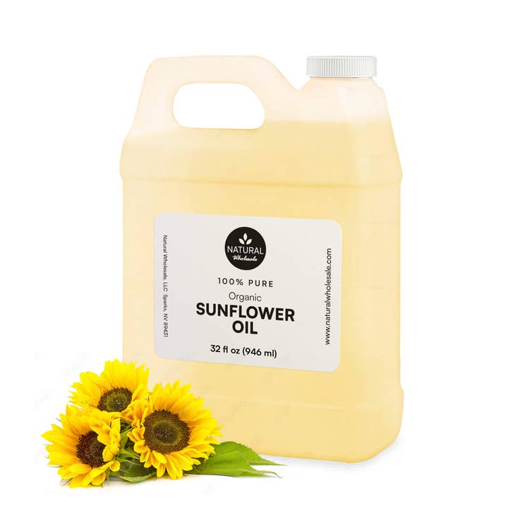 Natural Wholesale - Wholesale Bath/Body Oil - Organic Sunflower Oil - 100% Pure Oil