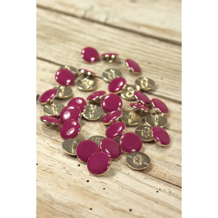 Eglantine et Zoé - Wholesale Sewing Button/Snap - Magenta Pink Chic Button1