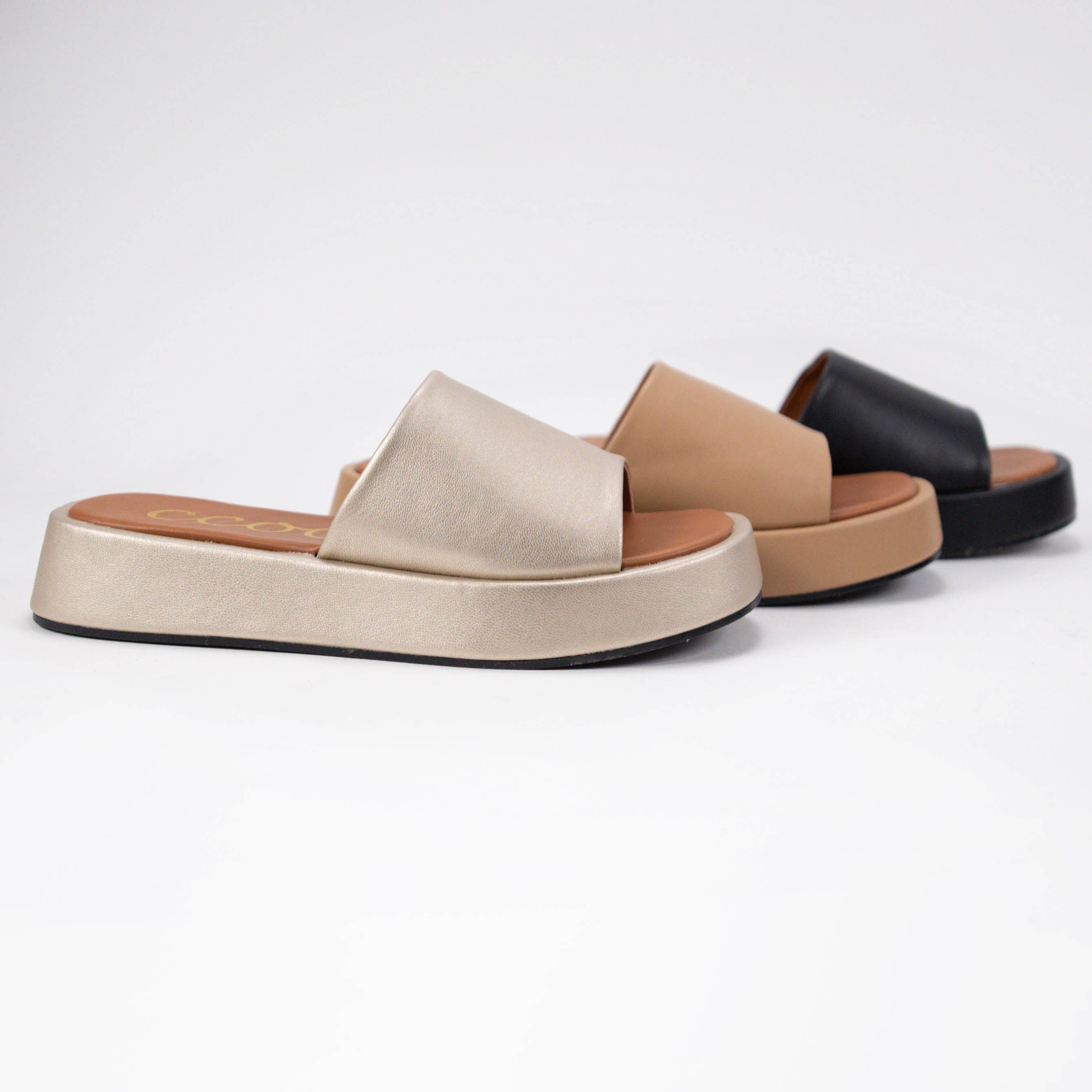 CCOCCI – sandálias - Mulher por atacado – OFERTA SEMANAL TOVE CHUNKY PLATFORM SLIDE SANDAL5