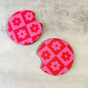 Round Waffle Butter Syrup. Car Coasters for Drinks Set of 2. Perfect Car  Accessories with Absorbent Coasters. Car Coaster Measures 2.56 inches with