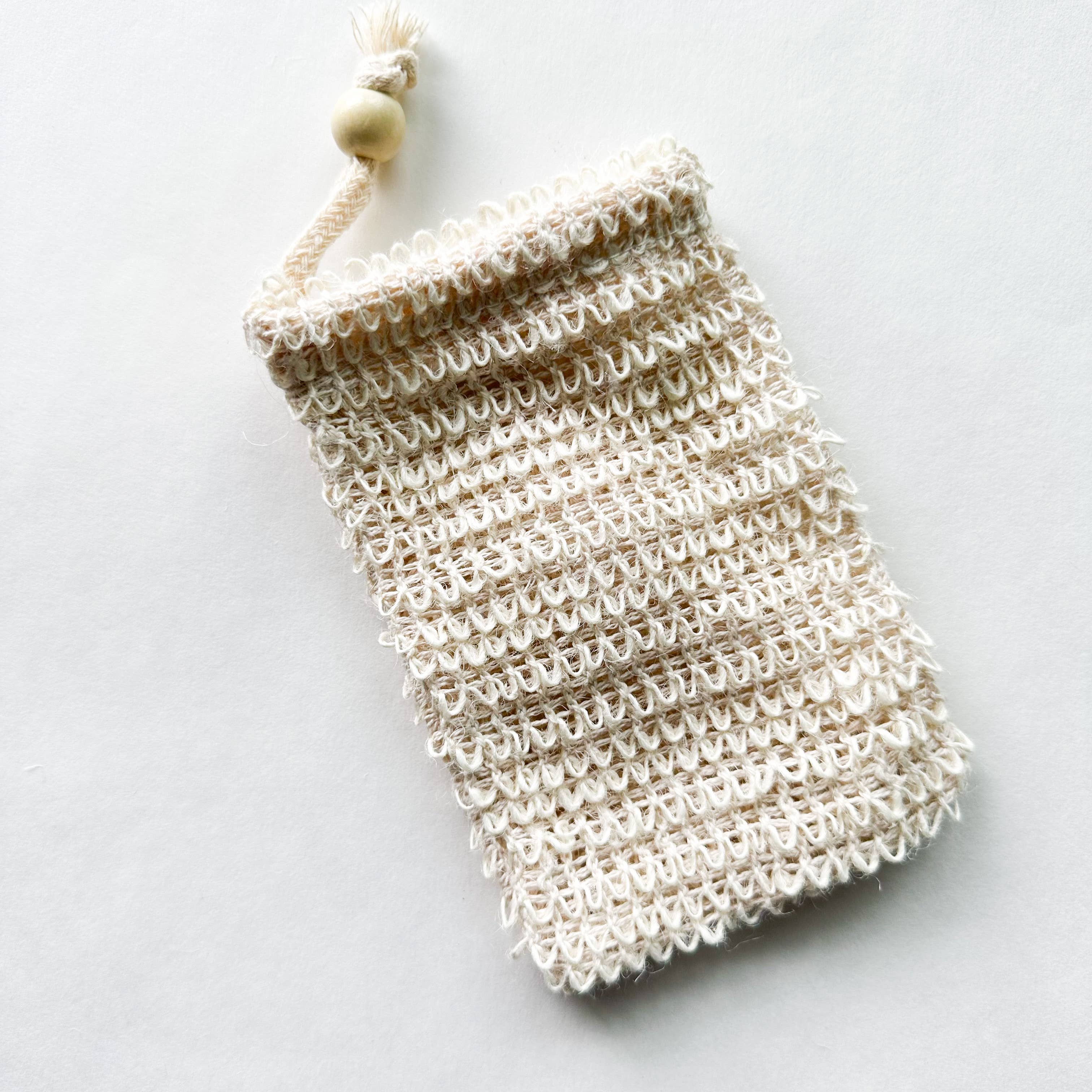 Smile Boutiques – Bolsa/saco de sabão por atacado – Sacos de Sabonete Artesanais de Sisal Natural Orgânico0