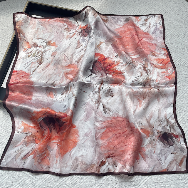 Pretty Persuasions – wholesale Scarf – Women's – S25062 100% Silk Square Scarf (21"x21")5