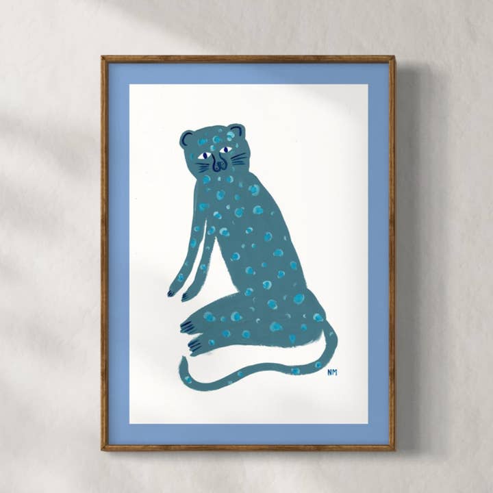 Blå leopard for engroshandel hos Nancy McKie