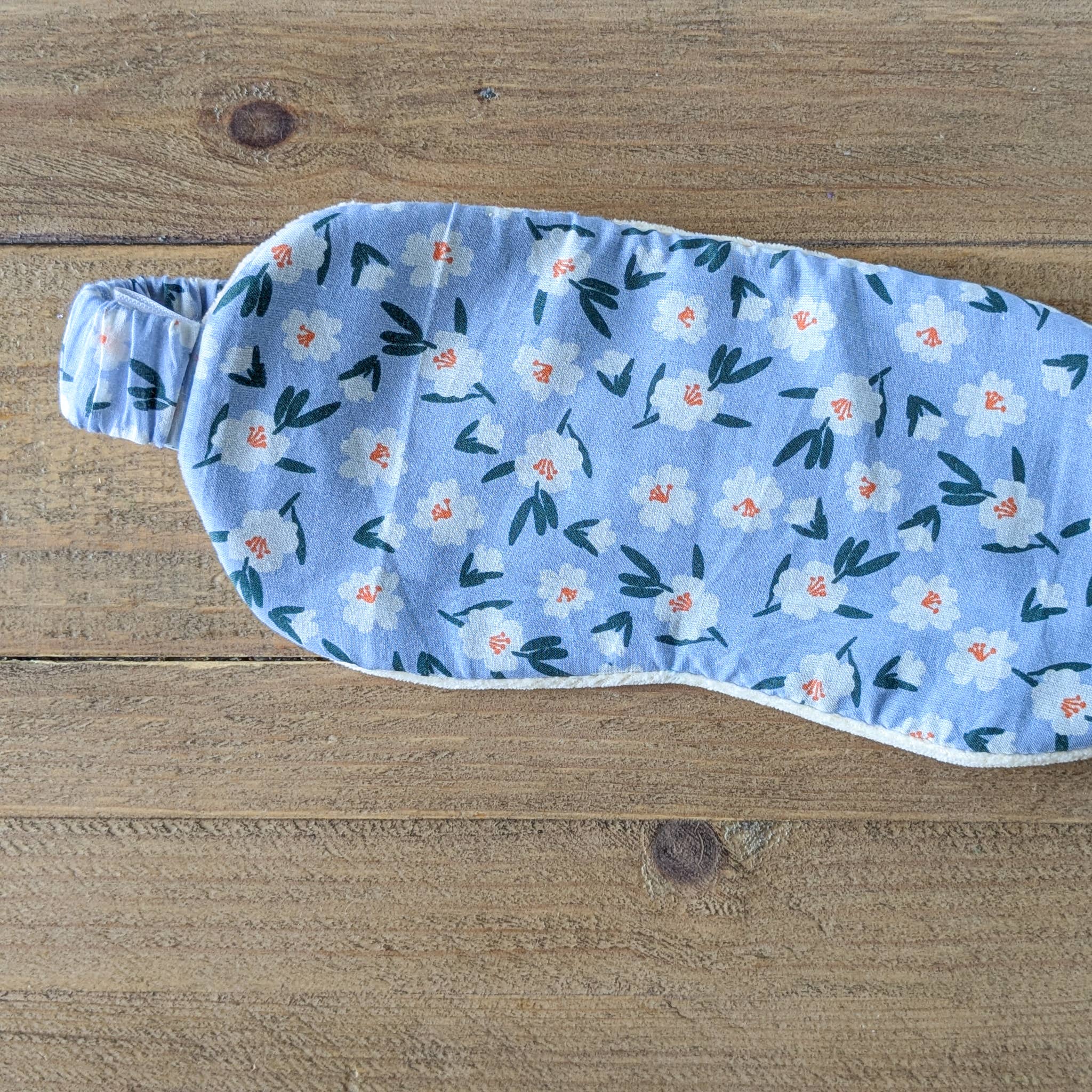 Shakti.ism - Wholesale Sleep/Eye Mask - Nepali cotton velvet sleep masks with floral design, blue4