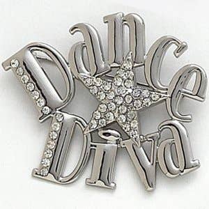 Dasha Designs - Wholesale Lapel Pin/Button - 2601 Dance Diva Pin