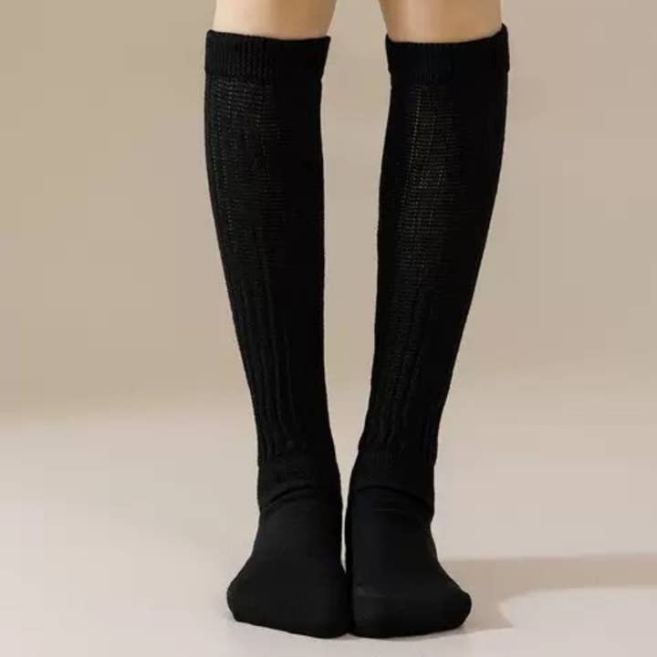 AK Brand - Wholesale Socks - Women's - 3-Pack Scrunch Grip Socks with Non-Slip Sole Soft Stretch Kn2