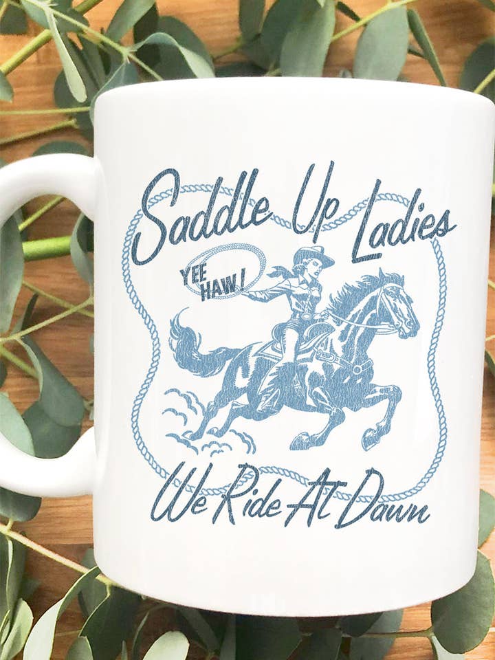 Saddle Up Ladies Ceramic Mug for wholesale by Wholesale Accessory Market
