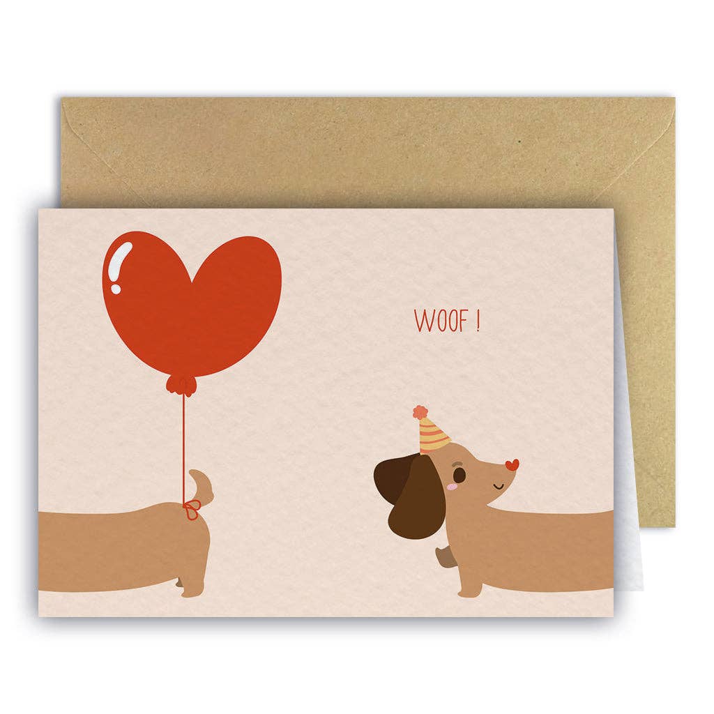Maison Joliette - Wholesale New Year's Card - Greeting card - Sausage dogs0