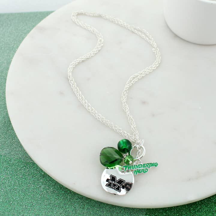 Seasons Jewelry - Wholesale Pendant/Charm Necklace - 18 - 36” Marshall Logo Cluster Convertible Necklace