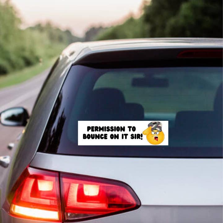 Frog Mustard Stickers - Wholesale Sticker - Permission to bounce on it Sir!