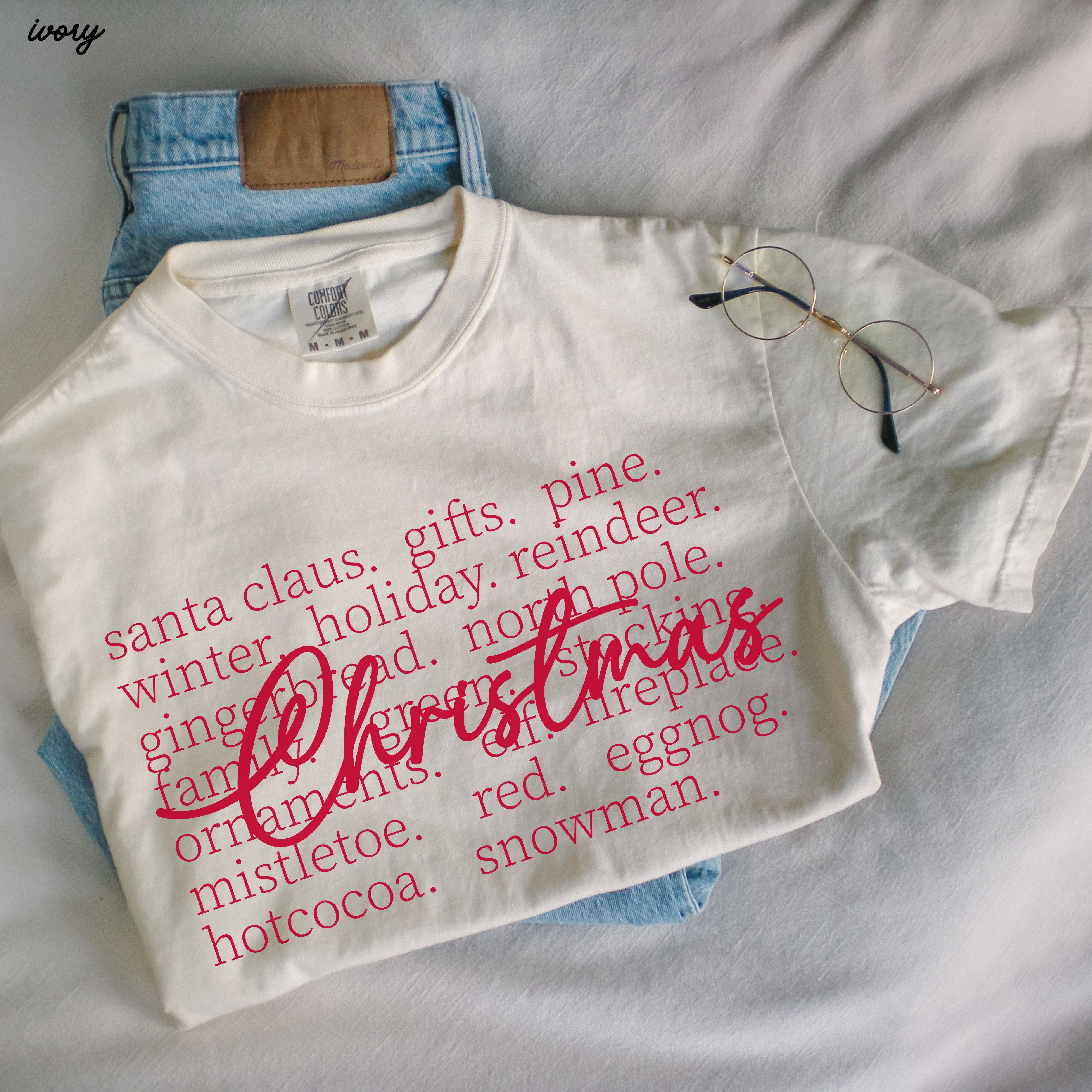 Chloe Vs Tank - Vente T-shirt sérigraphié – unisexe - T-shirt Christmas Words *7 couleurs (S-3X)3